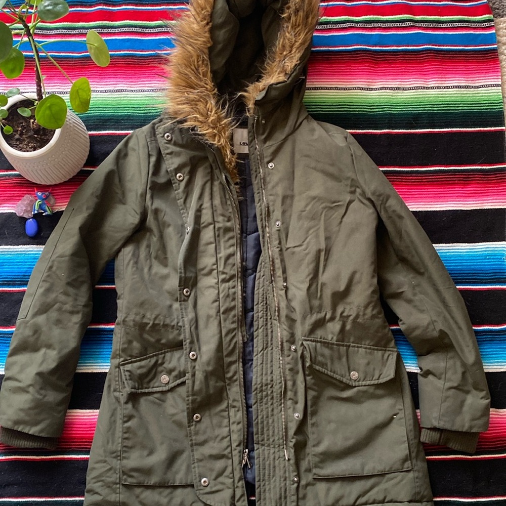 Levi’s Faux Fur Olive Green Women’s Jacket